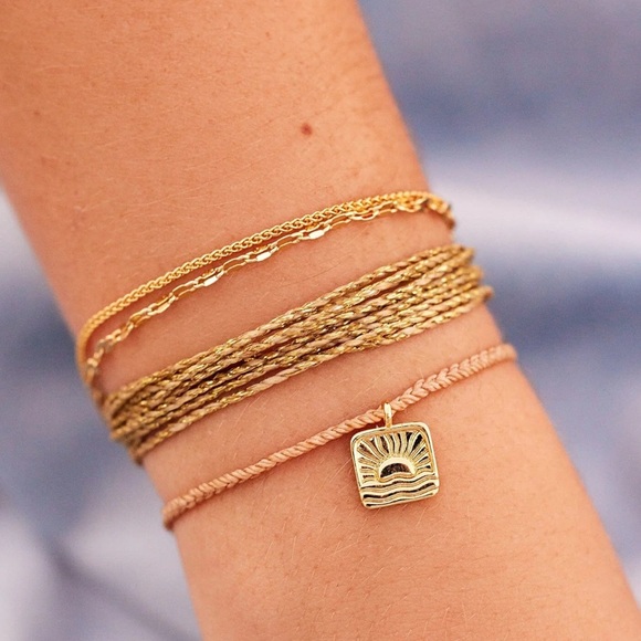 Pura Vida Jewelry - Pura Vida stackable bracelet, Golden Glow Pack, new with tag